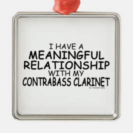 Betekenis Relatie Contrabass Clarinet Metalen Ornament