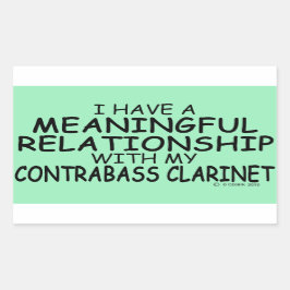 Betekenis Relatie Contrabass Clarinet Rectan Rechthoekige Sticker