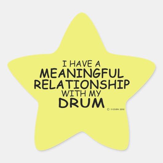 Betekenis Relatie Drum Star-Sticker Ster Sticker (Voorkant)