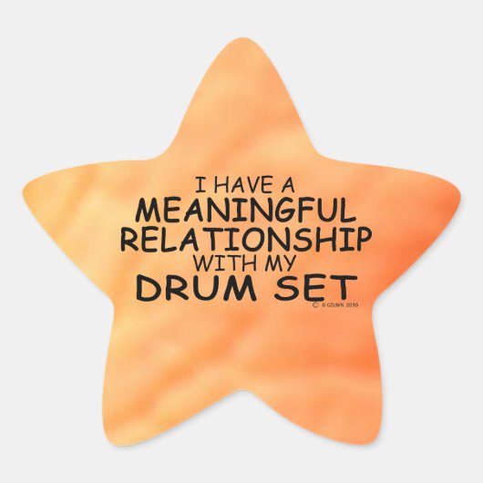 Betekenis Relatie drum Ster Sticker (Voorkant)