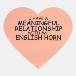 Betekenis Relatie Engelse Horn Heart Sticker