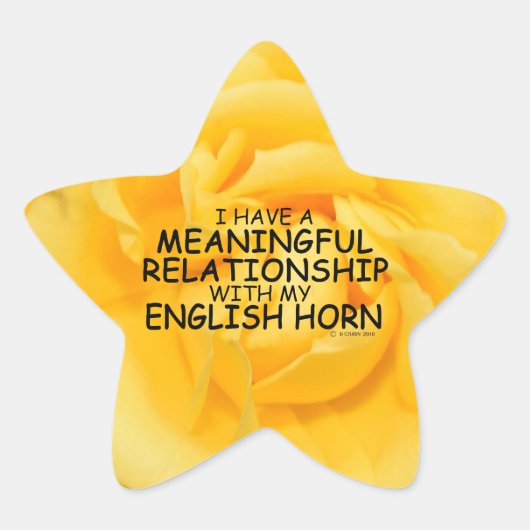 Betekenis Relatie Engelse Horn Star-Sticker Ster Sticker (Voorkant)