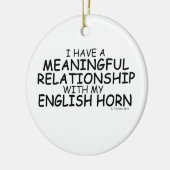 Betekenis Relatie English Horn Keramisch Ornament (Links)