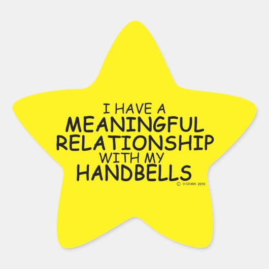 Betekenis Relatie Handbells Star Sticker (Voorkant)