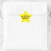 Betekenis Relatie Handbells Star Sticker (Tas)