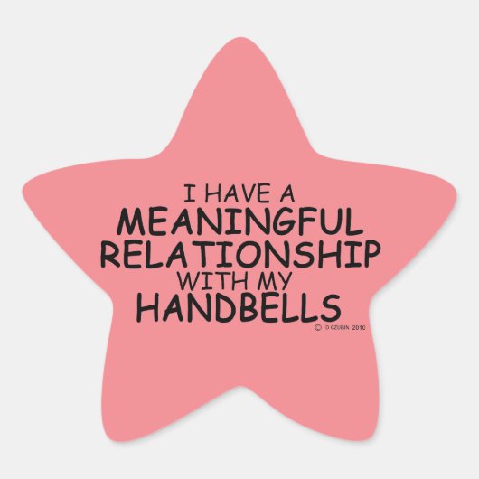 Betekenis Relatie Handbells Star Sticker (Voorkant)