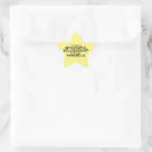 Betekenis Relatie Handbells Star Sticker (Tas)