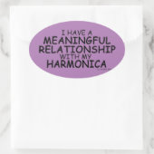Betekenis Relatie Harmonica Oval Sticker (Tas)