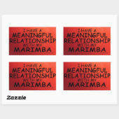 Betekenis Relatie Marimba: rechthoekige sticker (Vel)