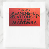 Betekenis Relatie Marimba: rechthoekige sticker (Tas)