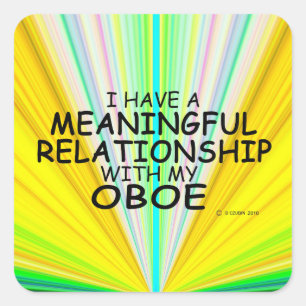 Betekenis Relatie Oboe Square Sticker