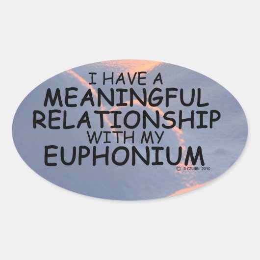 Betekenis Relatie Ovale euphonium-Sticker Sticker (Voorkant)