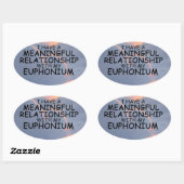 Betekenis Relatie Ovale euphonium-Sticker Sticker (Vel)