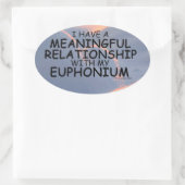 Betekenis Relatie Ovale euphonium-Sticker Sticker (Tas)