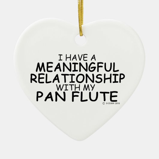 Betekenis Relatie Pan Flute Keramisch Ornament (Voorkant)