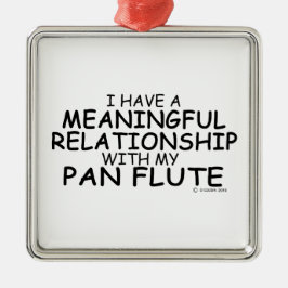 Betekenis Relatie Pan Flute Metalen Ornament