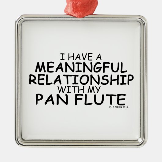 Betekenis Relatie Pan Flute Metalen Ornament (Voorkant)