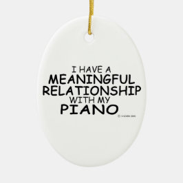 Betekenis Relatie Piano Keramisch Ornament