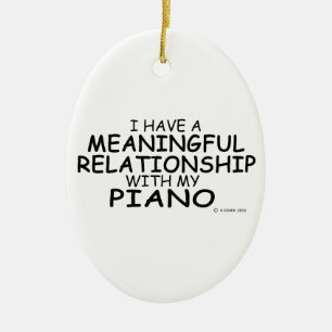 Betekenis Relatie Piano Keramisch Ornament