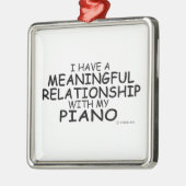 Betekenis Relatie Piano Metalen Ornament (Links)