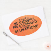 Betekenis Relatie Sousaphone Oval Sticker (Envelop)