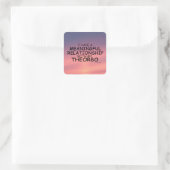Betekenis Relatie Theorbo Square Sticker (Tas)