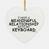 Betekenis Relatie toetsenbord Keramisch Ornament (Voorkant)