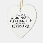 Betekenis Relatie toetsenbord Keramisch Ornament (Links)