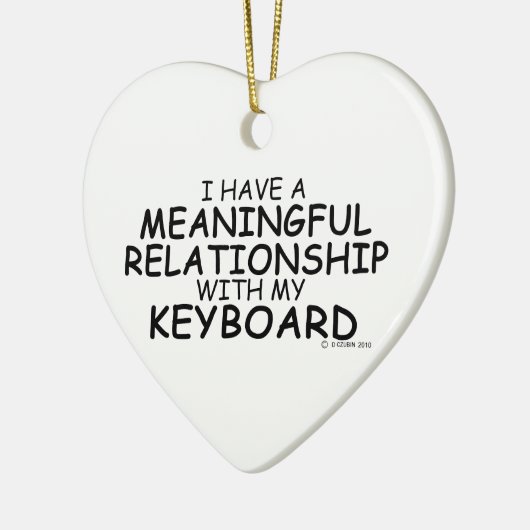 Betekenis Relatie toetsenbord Keramisch Ornament (Links)