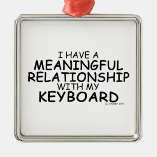 Betekenis Relatie toetsenbord Metalen Ornament