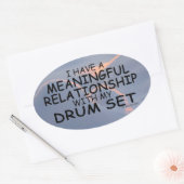 Betekenis Relatie trommel ovaal Sticker instellen (Envelop)