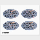 Betekenis Relatie trommel ovaal Sticker instellen (Vel)