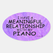 Betekenis Sticker van Piano Oval Relatie (Voorkant)