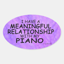 Betekenis Sticker van Piano Oval Relatie