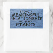 Betekenis Sticker van piano-rechthoekige Relatie (Tas)