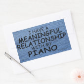 Betekenis Sticker van piano-rechthoekige Relatie (Envelop)