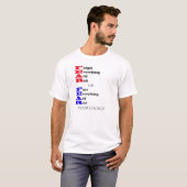 Betekenis van angst t-shirt (Voorkant volledig)