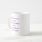 Betekenis van de Cynthia-Mok Koffiemok (Voorkant links)