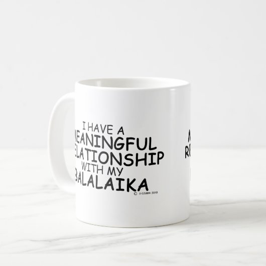 Betekenis van de Mok van Balalaika Coffee-Relatie (Voorkant links)