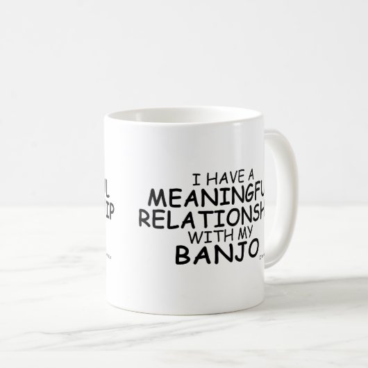 Betekenis van de Mok van Banjo Coffee-Relatie (Voorkant rechts)