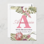 Betekenis van de naam Anastasia Briefkaart (Voorkant / Achterkant)