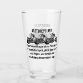 Betekenis van een motorrijder glas (Achterkant)