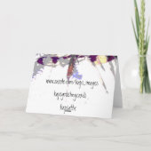 Betekenis van het leven Dragonfly Kaart (Achterkant)