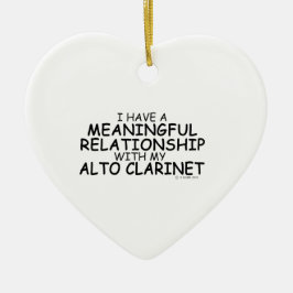 Betekenis van het Relatie Alto Clarinet Keramisch Ornament