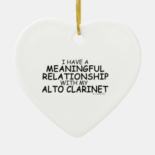 Betekenis van het Relatie Alto Clarinet Keramisch Ornament