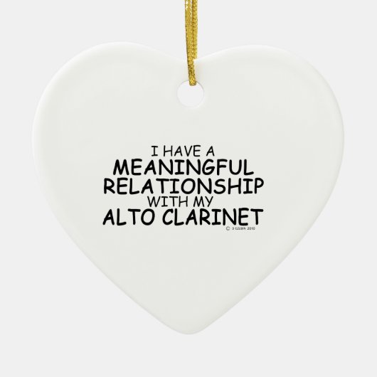 Betekenis van het Relatie Alto Clarinet Keramisch Ornament (Voorkant)