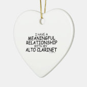 Betekenis van het Relatie Alto Clarinet Keramisch Ornament (Links)