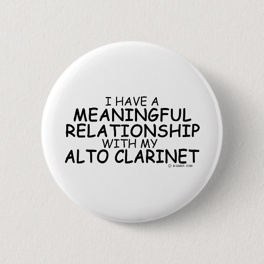 Betekenis van het Relatie Alto Clarinet Ronde Button 5,7 Cm (Voorkant)
