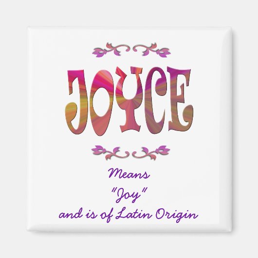 Betekenis van Joyce Magnet (Voorkant)