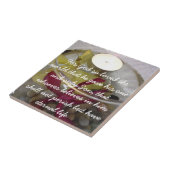 Betekenis van Kerstman John 3 16 Orchid Gift Tile Tegeltje (Zijkant)
